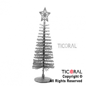 CENTRO HS3869-2 ARBOL PLATA 23CM C/PUNTA x 1